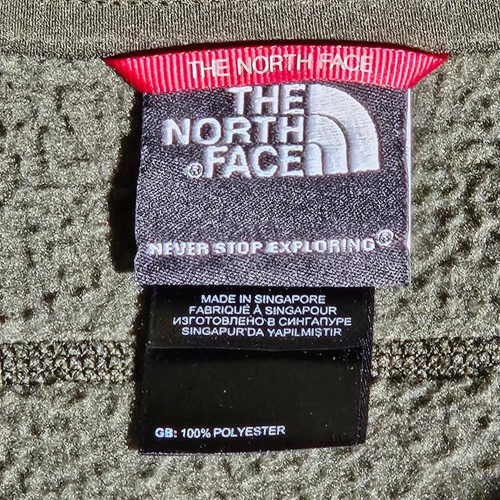 The North Face Mens‎ Full Zip Fleece Jacket Dark Green T367/T767 ATXJ Large